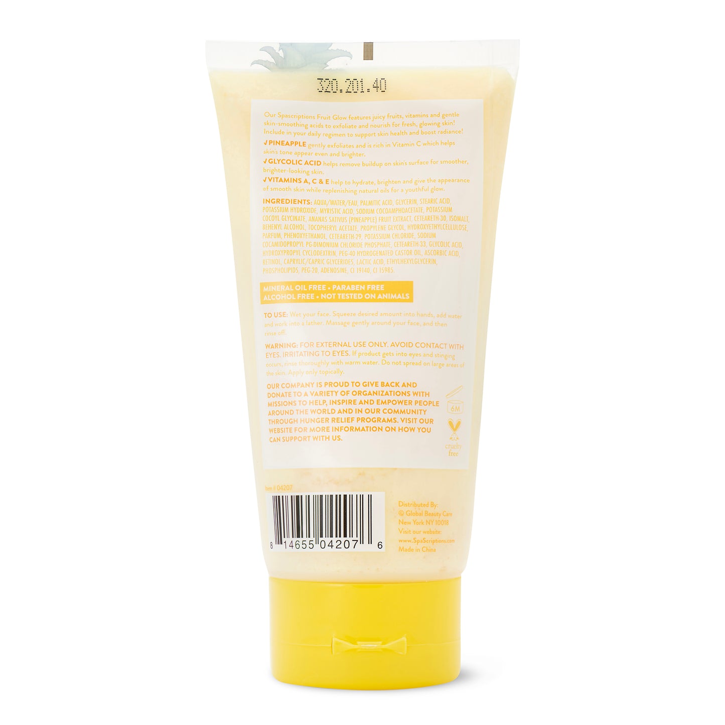 Spascriptions: Pineapple & Glycolic Acid Brightening Facial Cleanser
