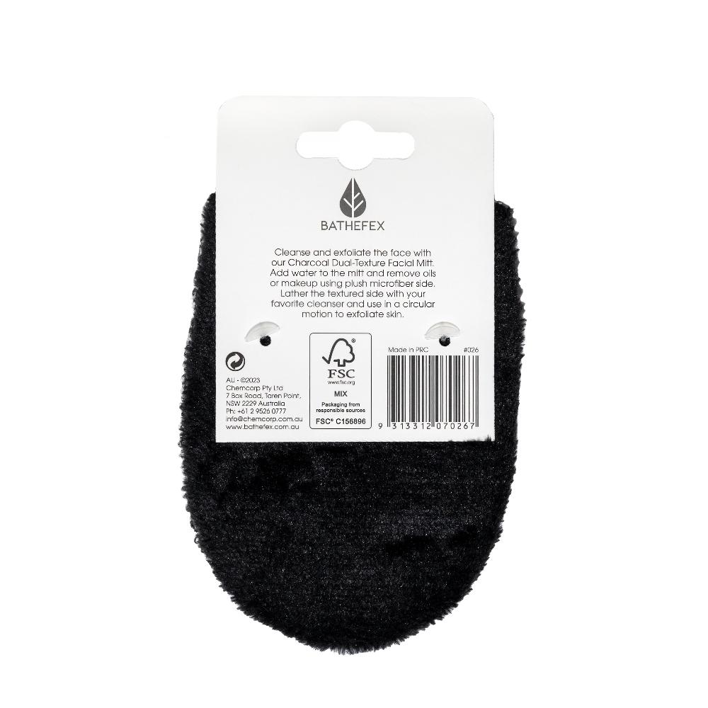 Bathefex - Charcoal Exfoliating Bath Mitt
