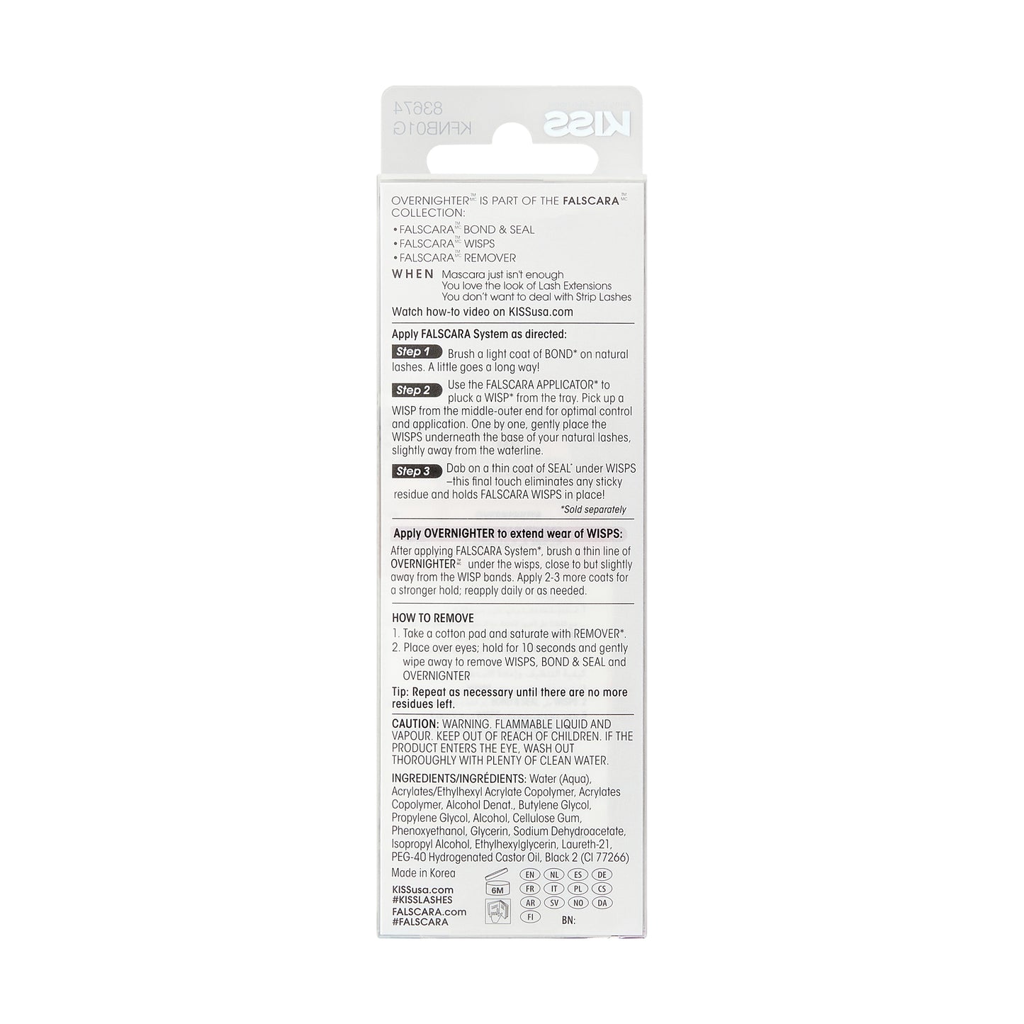 KISS - Falscara Eyelash Overnighter Lash Seal