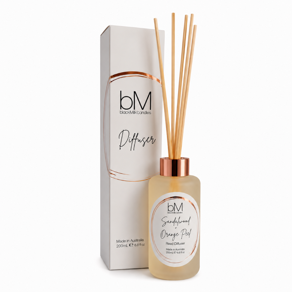 Reed Diffuser: Sandalwood & Orange Peel
