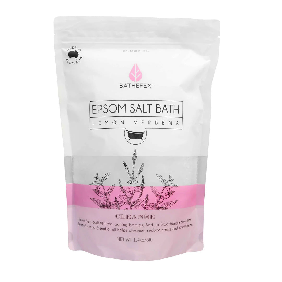 Bathefex - Epsom Salt Bath: Lemon + Verbena (1.4kg)