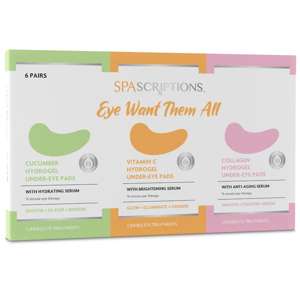 Spascriptions: Eye Want Them All Hydrogel Under-Eye Pads - 6 Pack