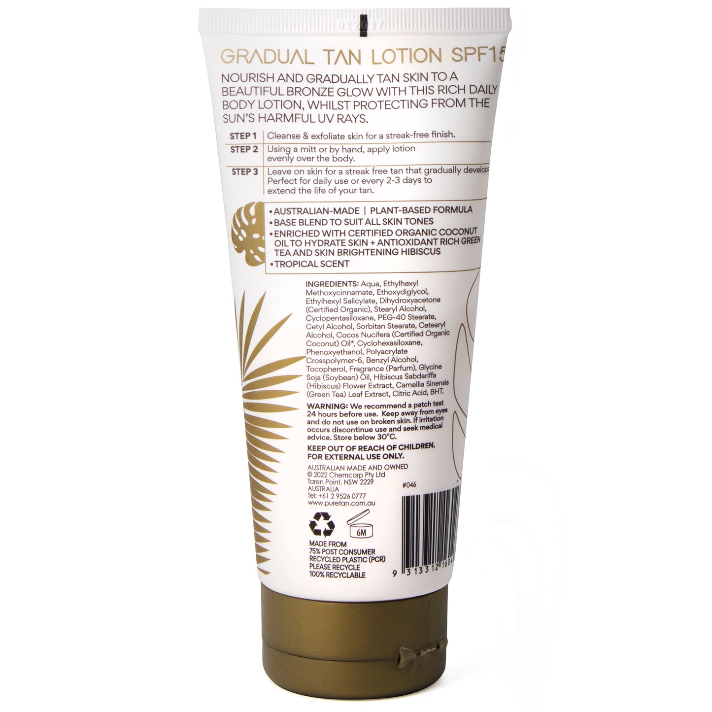 pureTAN: Gradual Tan Lotion 200ml