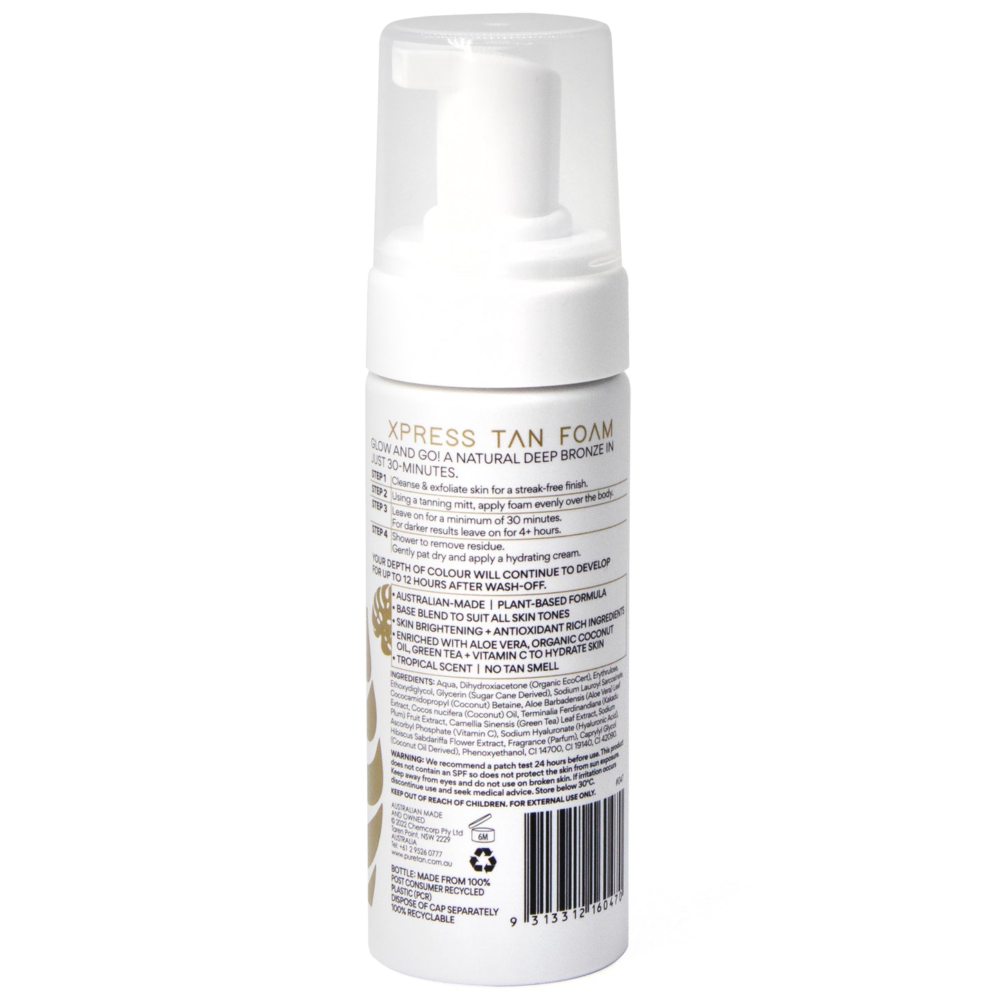 pureTAN: XPRESS Tan Foam Darkest 150ml