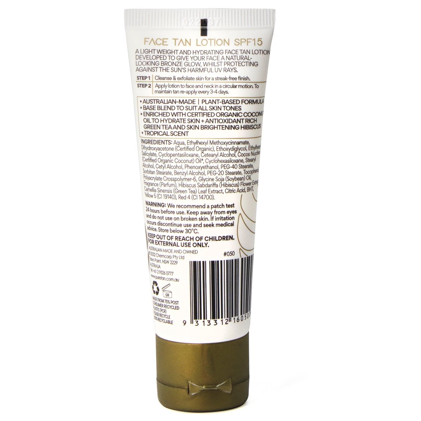 pureTAN: Face Tan Lotion 50ml