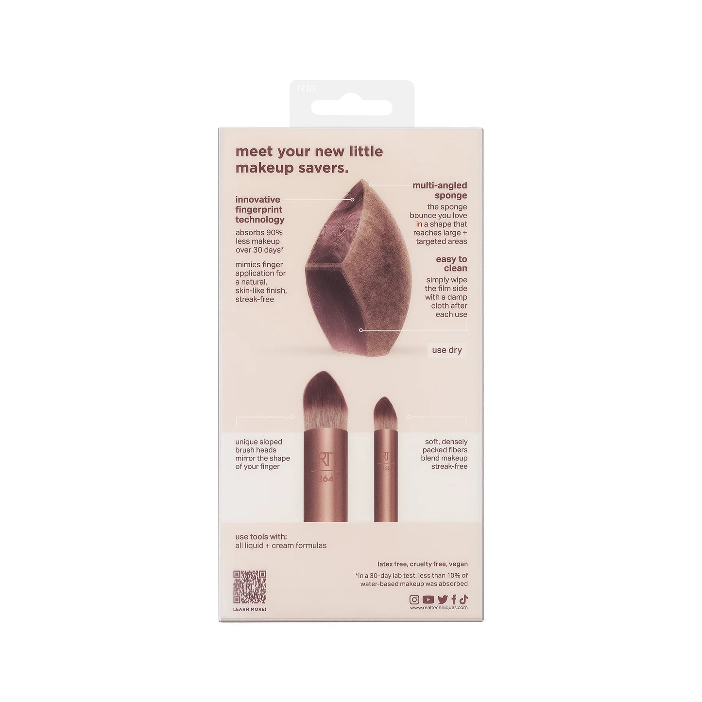 Real Techniques - Makeupsaver Sponge & Brush Trio