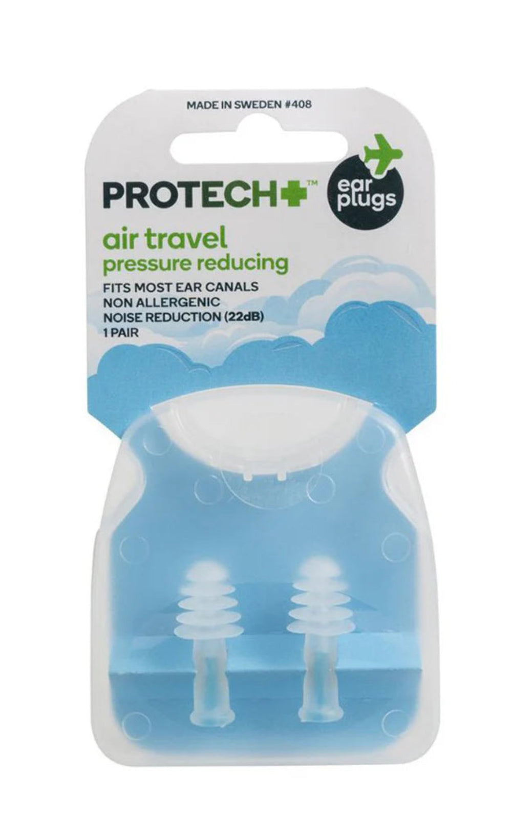 Protech - Air Travel Pressure Reducing Earplugs (1pk)