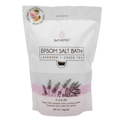 Bathefex - Epsom Salt Bath: Lavender + Green Tea (1.4kg)