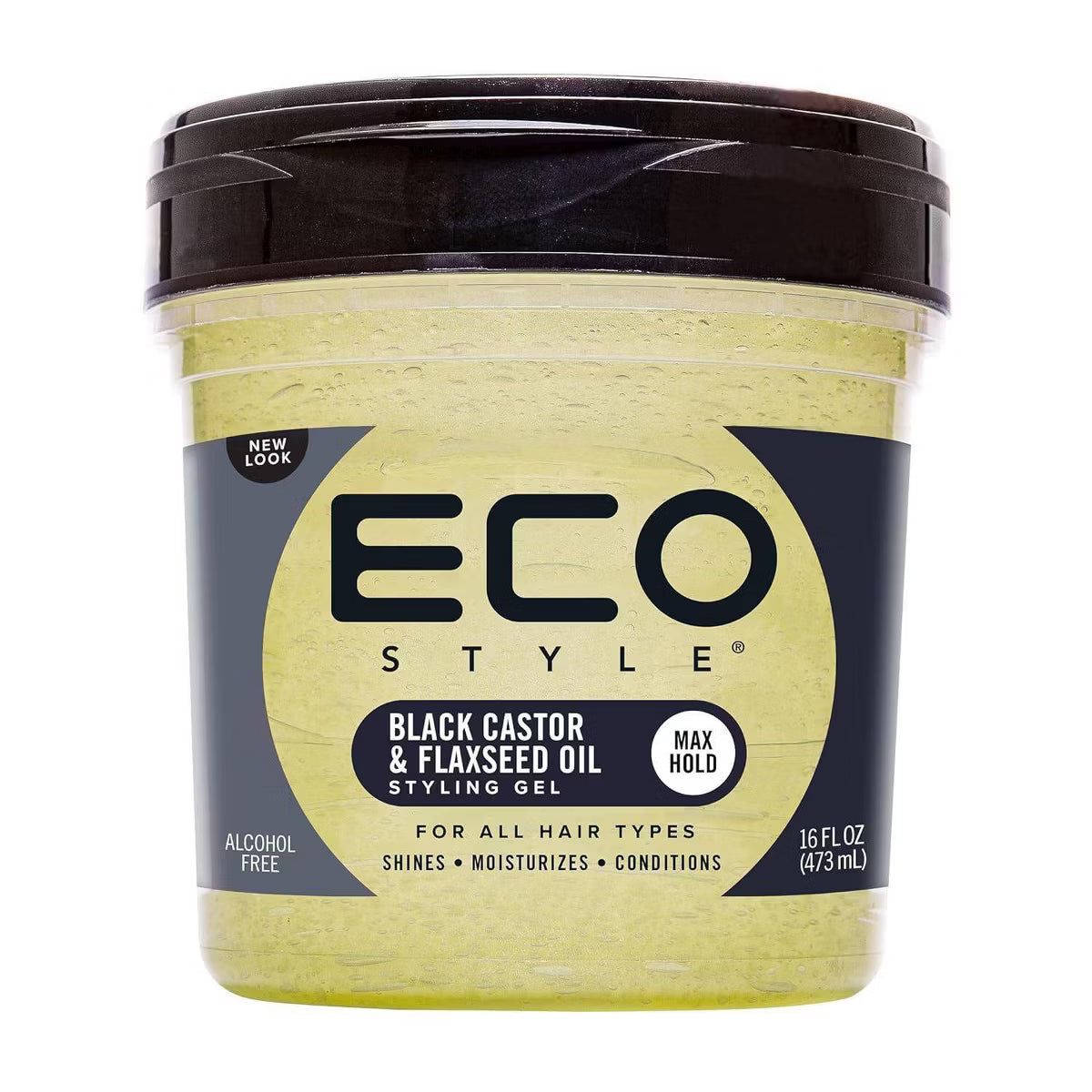 Eco Style Professional Styling Gel: Black Castor & Flaxseed Oil