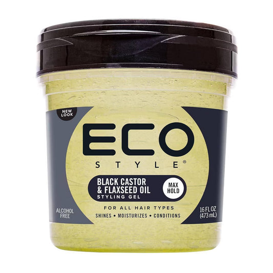 Eco Style Professional Styling Gel: Black Castor & Flaxseed Oil