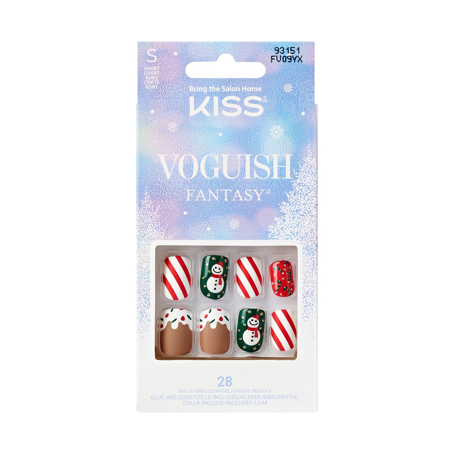 KISS Voguish Fantasy Christmas Nails - Silent Angels