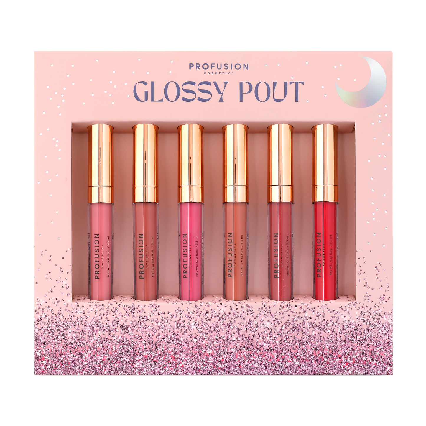 Profusion Cosmetics - Glossy Pout 6pc Lip Gloss Set