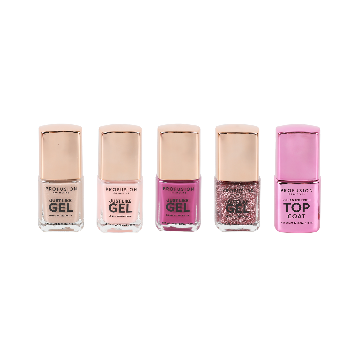 Profusion Cosmetics - Shining Star Gel Effect Nail Polish Set