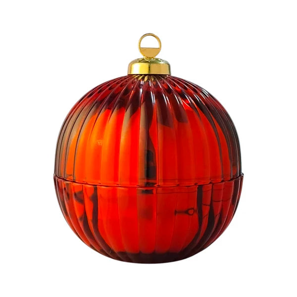 Christmas Bauble Candle - Red: Christmas Cheer