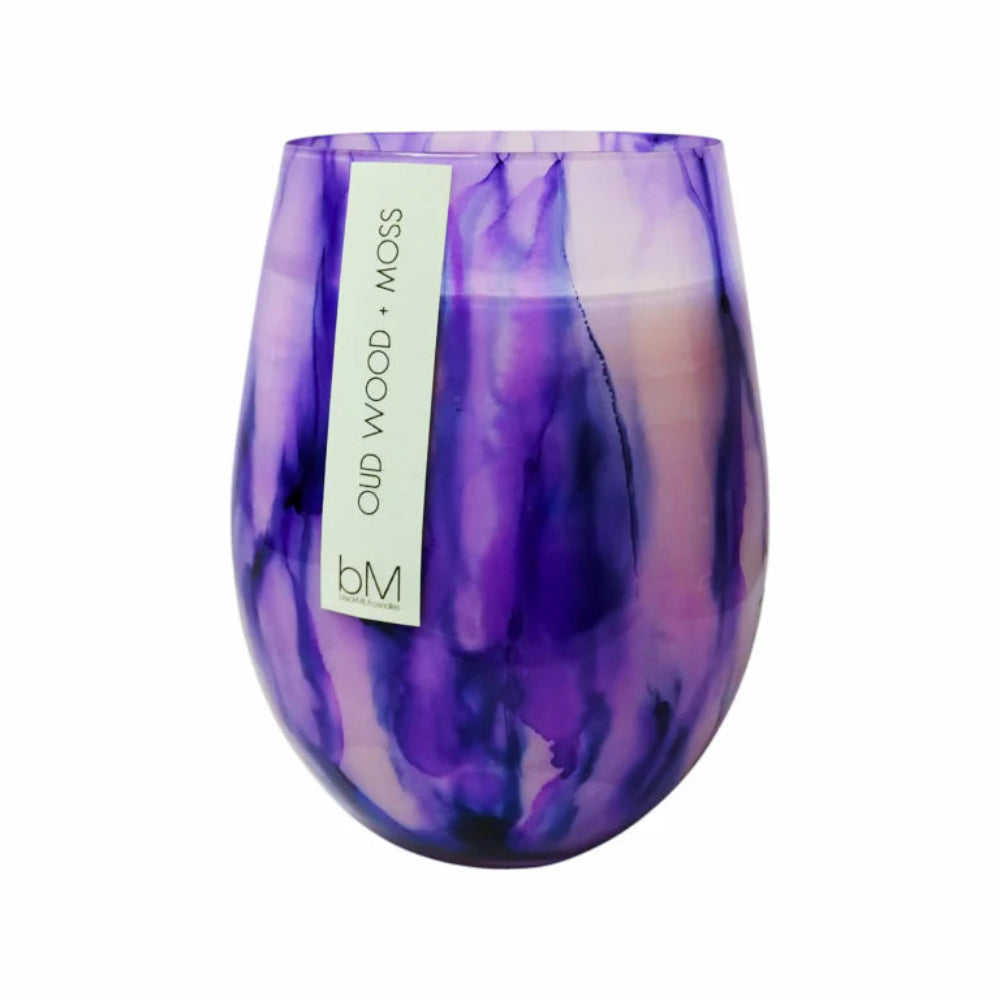 Watercolour Purple: Oud Wood & Moss