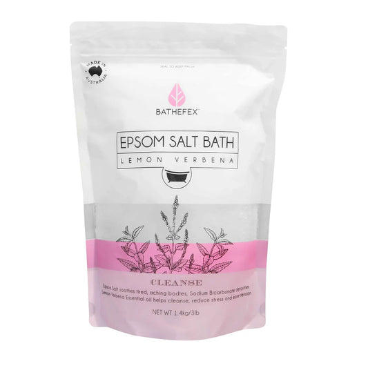 Bathefex - Epsom Salt Bath: Lemon + Verbena (1.4kg)