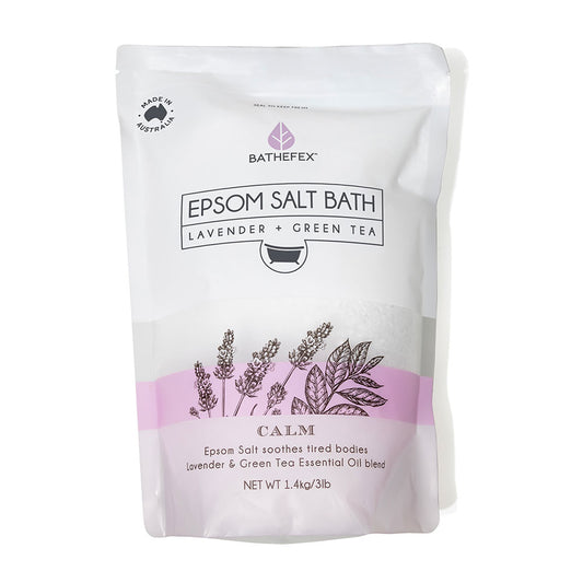 Bathefex - Epsom Salt Bath: Lavender + Green Tea (1.4kg)