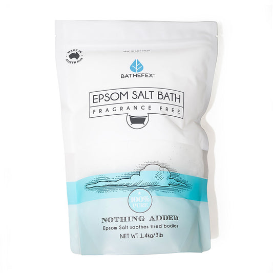 Bathefex - Epsom Salt Bath: Fragrance Free (1.4kg)