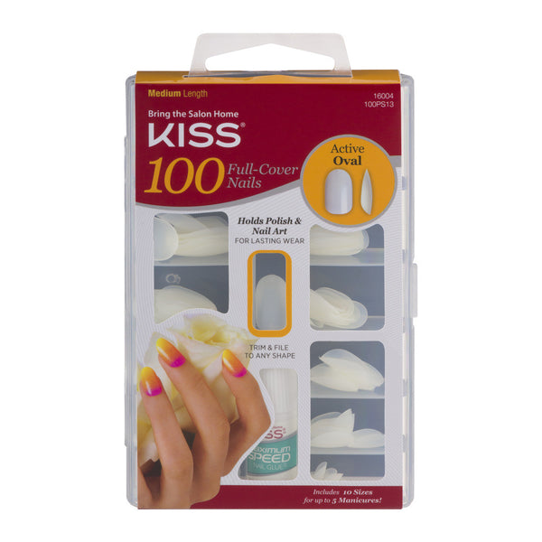 KISS - 100 Nails Active Oval