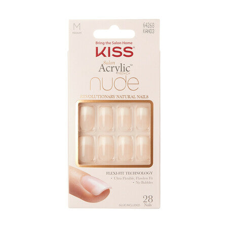 KISS Acrylic Nude French Nails - Cashmere