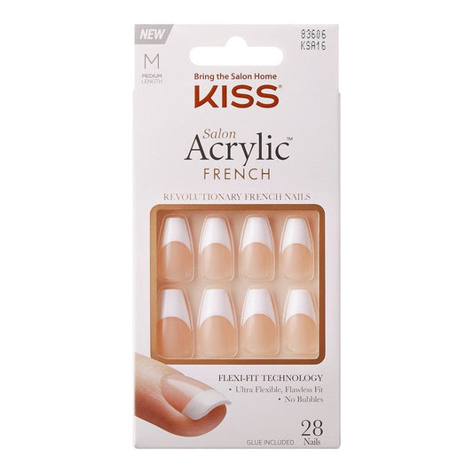 KISS Salon Acrylic French - Je T'aime (Medium)