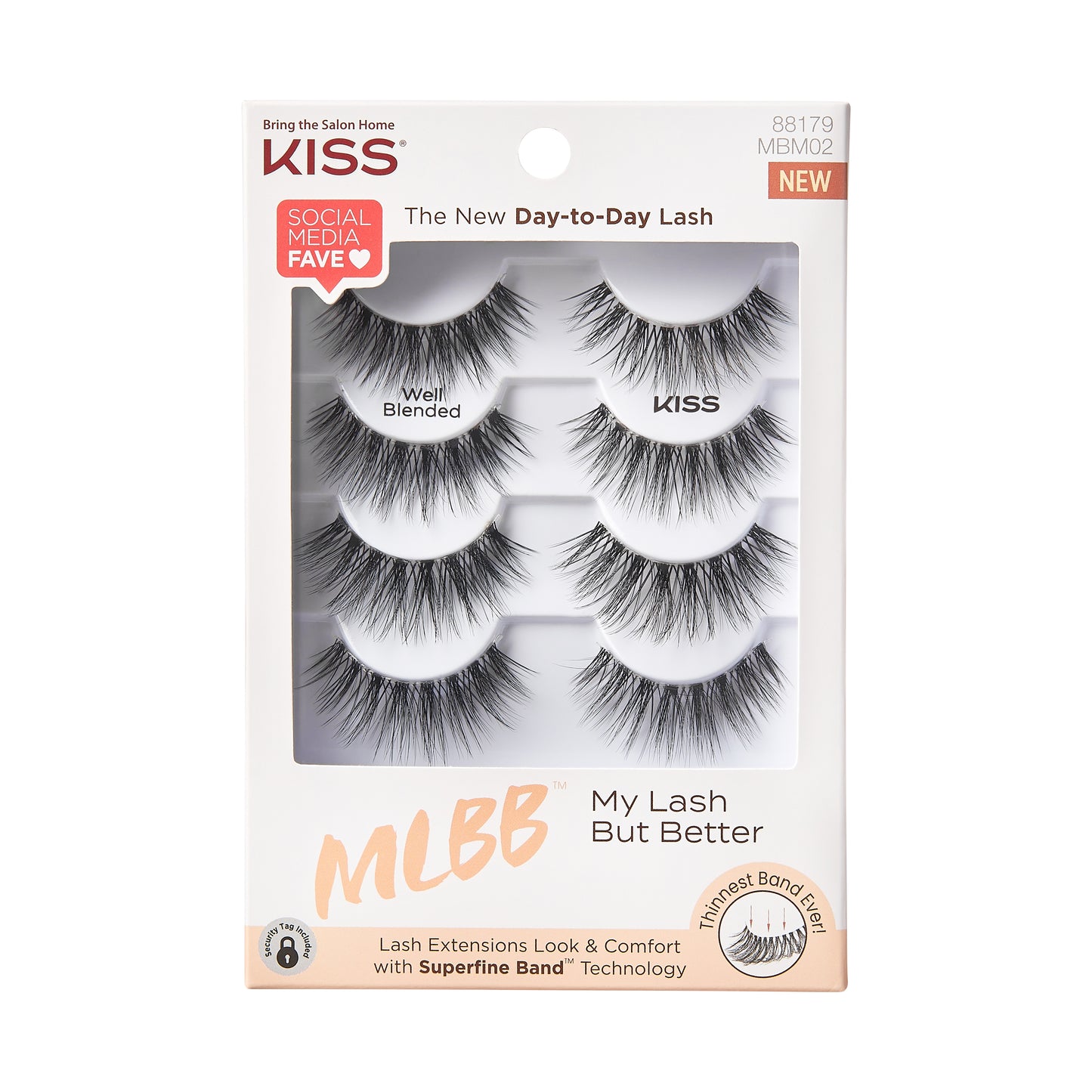 KISS-MLBB Lashes Multi Pack: Well Blended