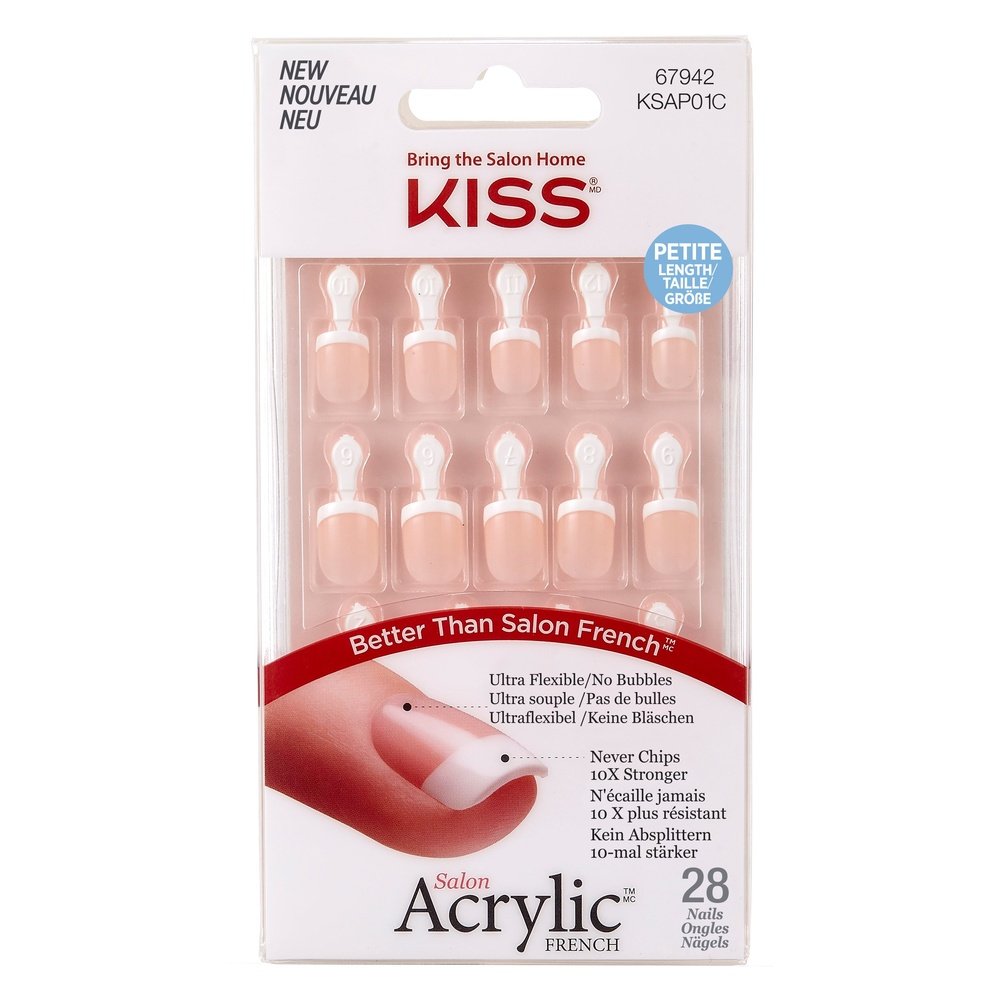 KISS Salon Acrylic French - Petite Crush (Petite)